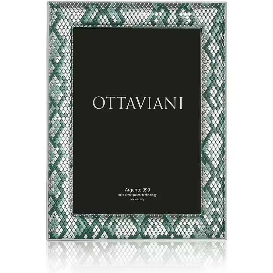 1-30ae3dff Ottaviani - Portafoto Pitonato verde 13 x 18 - immagine 1