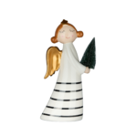 Mascagni Casa - Angelo in ceramica con abete grande