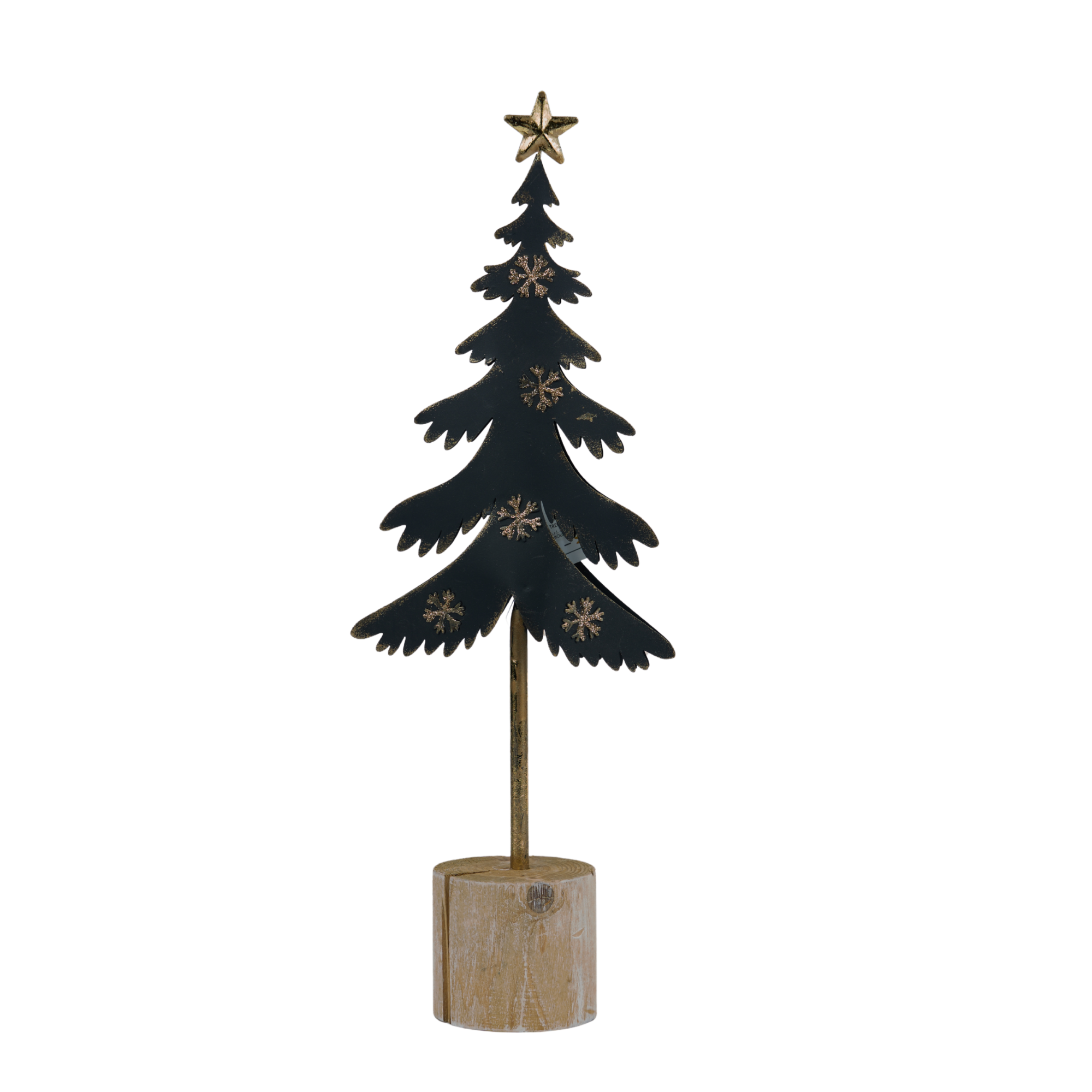 111 Mascagni Casa - Abete in metallo con base in legno nero piccolo - immagine 1