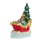 ElleGift - Slitta di Babbo Natale con alberello orsetto e regali
