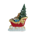 ElleGift - Slitta di Babbo Natale con alberello orsetto e regali - immagine 2