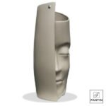 Fantin argenti -Vaso Ceramica Volto Tortora