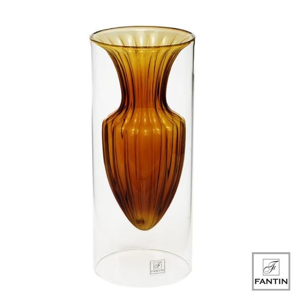 70210AM_0_tn Fantin Argenti - Vaso vetro anfora petrolio Ø14 X H35 - immagine 1