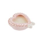 Le Stelle - Candela Cuore Porcellana Rosa 11x10x4,5cm - immagine 2