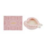 Le Stelle - Candela Cuore Porcellana Rosa 11x10x4,5cm - immagine 3