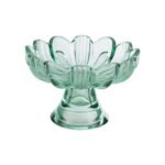 Le Stelle - Fiore Alzatina Vetro Menta 14x14xh. 9,5cm
