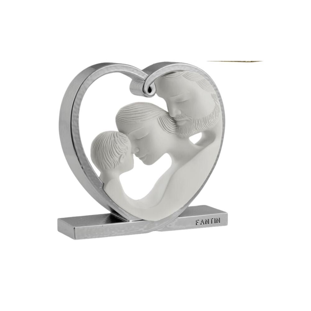 Progettosenzatitolo-2026-03-26T103314.112 Fantin - Sacra Famiglia nel Cuore Bianca base Argento - immagine 1