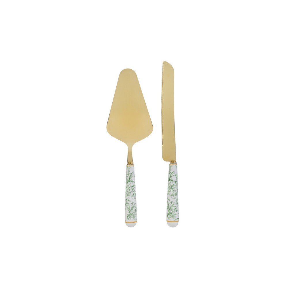 Progettosenzatitolo-2026-04-03T152457.669 Le Stelle - Set 2 PZ Taglia Torta Decorazione Verde 28cm - immagine 1