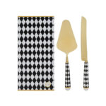 Le Stelle - Set 2 Pz Taglia Torta dec. Scacchi 28cm