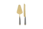 Le Stelle - Set 2 Pz Taglia Torta dec. Scacchi 28cm - immagine 2