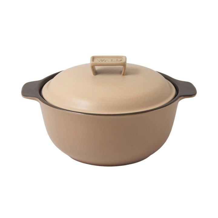 dbe3a43dfb2fad953ef4c57a30280bcb473db0df6eca041fcfc9b735b13c13ae Wald & co - Pentola con coperchio tortora - immagine 1