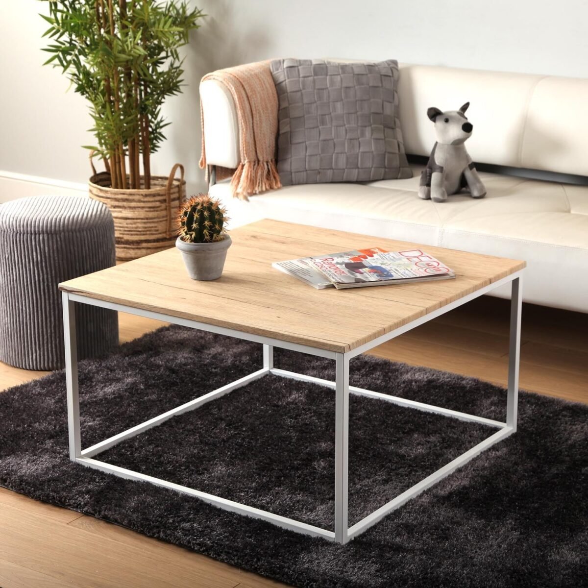 Versa - Tavolino quadrato legno chiaro - immagine 2