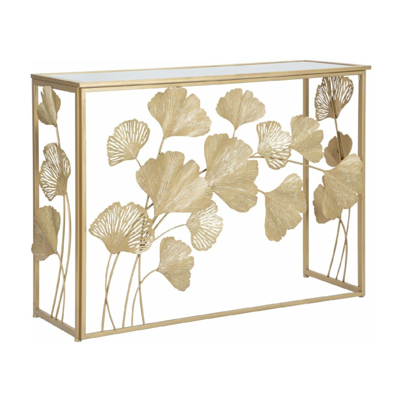 1-1424390000.png Mauro Ferretti - Console in ferro Leaf - immagine 1