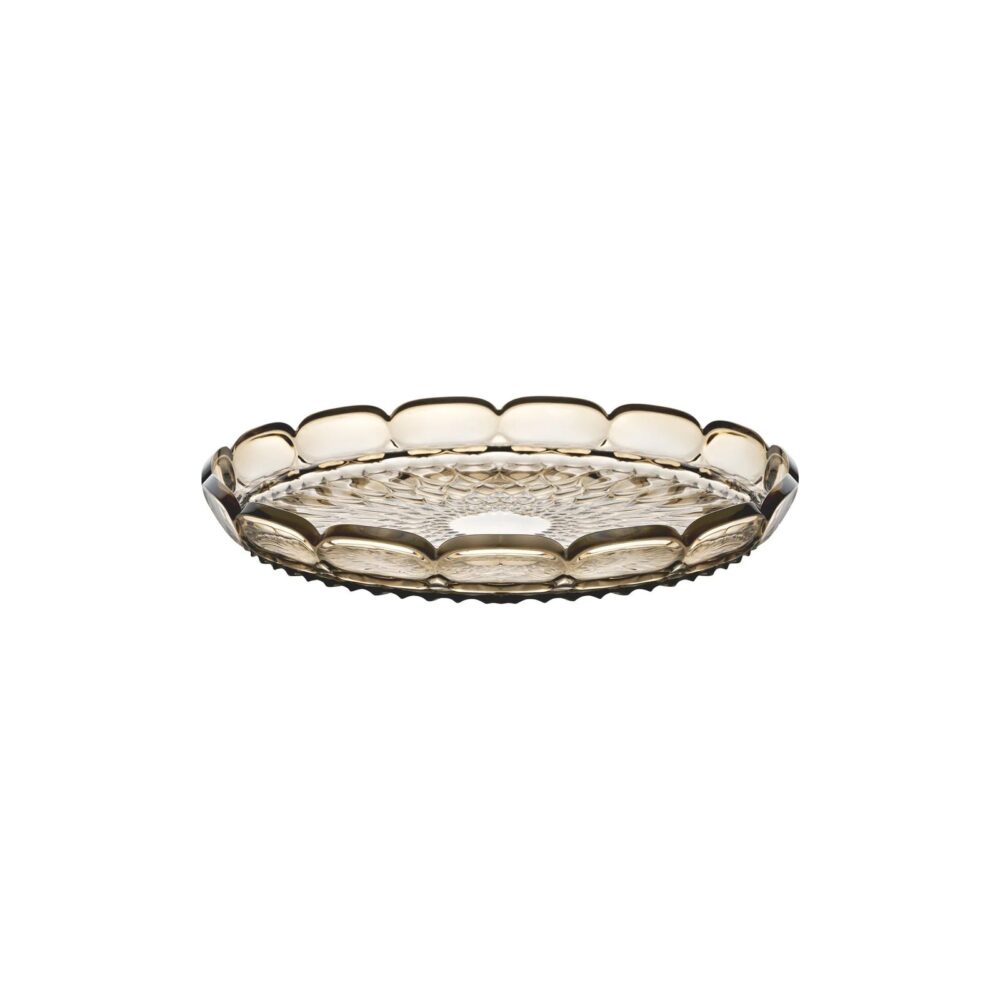 Guzzini - Vassoio tondo piccolo Vanity smoke