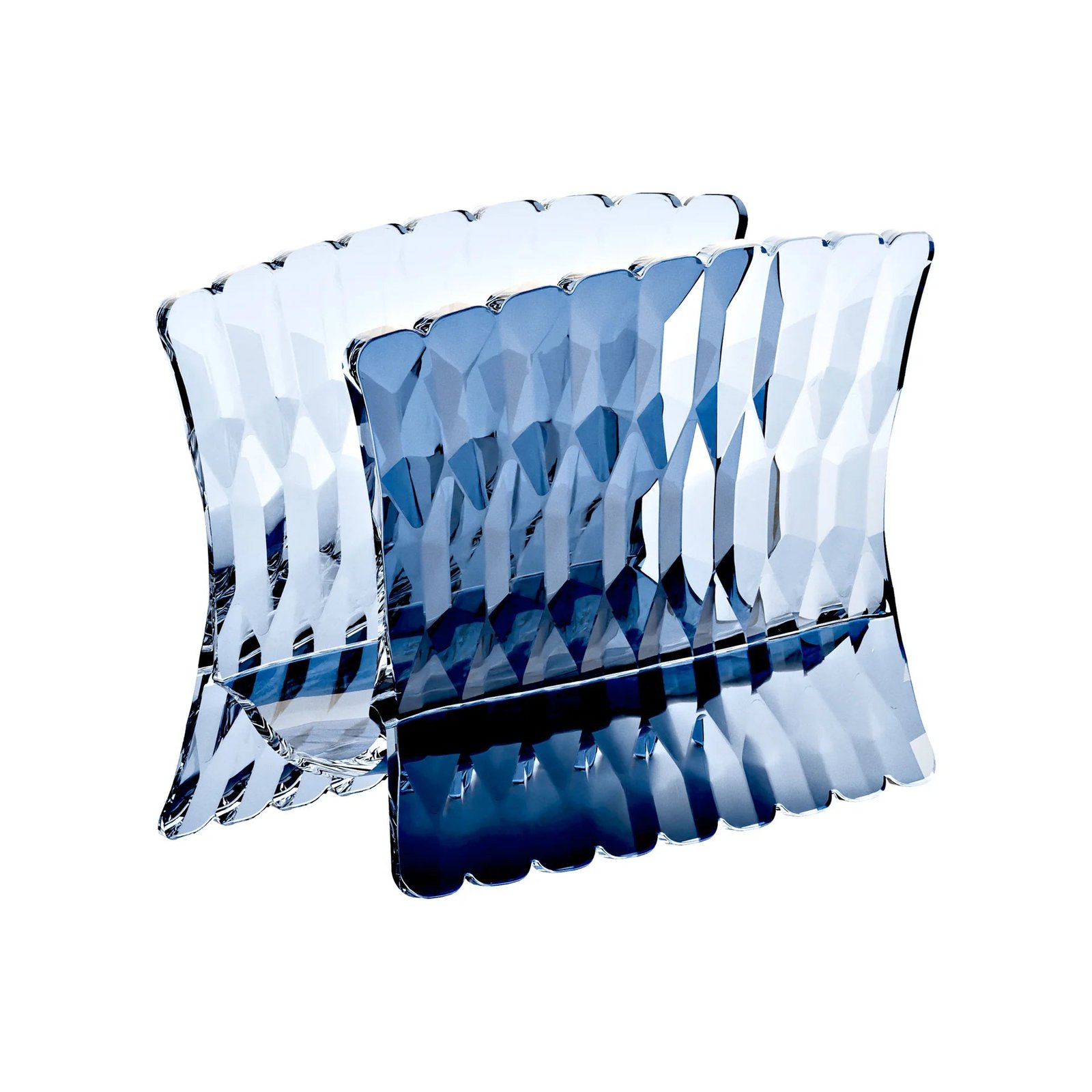 134400AC283.jpg Guzzini - Portatovaglioli Vanity denim blue - immagine 1