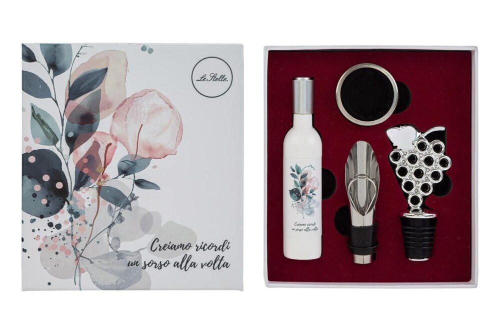 Le Stelle - Set 4 PZ Accessori Vino Sorsi D'Amore