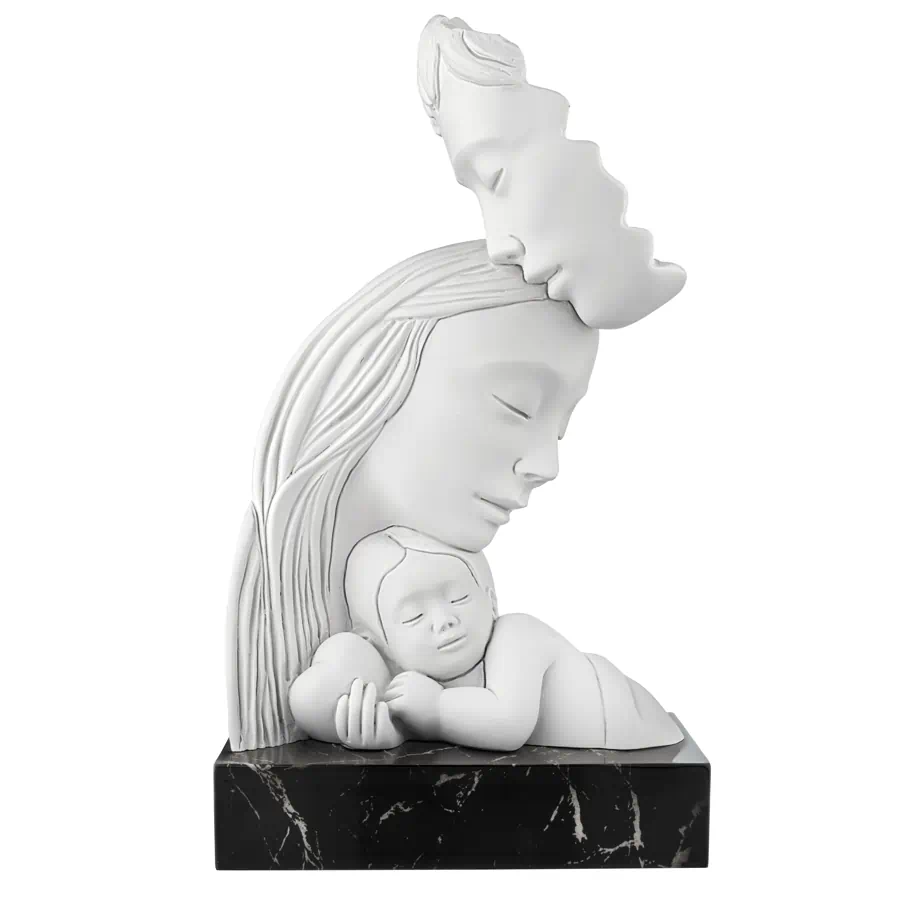 Bongelli-scultura-famiglia-h-.29-base-marmo-nero-cod.-ME2595-2MAN.png Bongelli - Scultura famiglia h29 base marmo nero - immagine 1