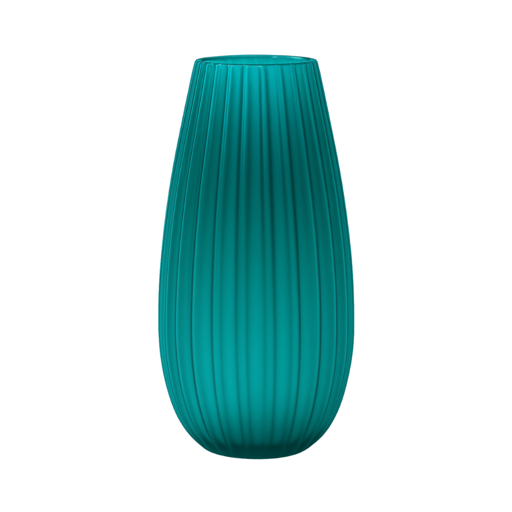 Gemi Glass - Vaso "Omega" Verde ottanio alto 40cm