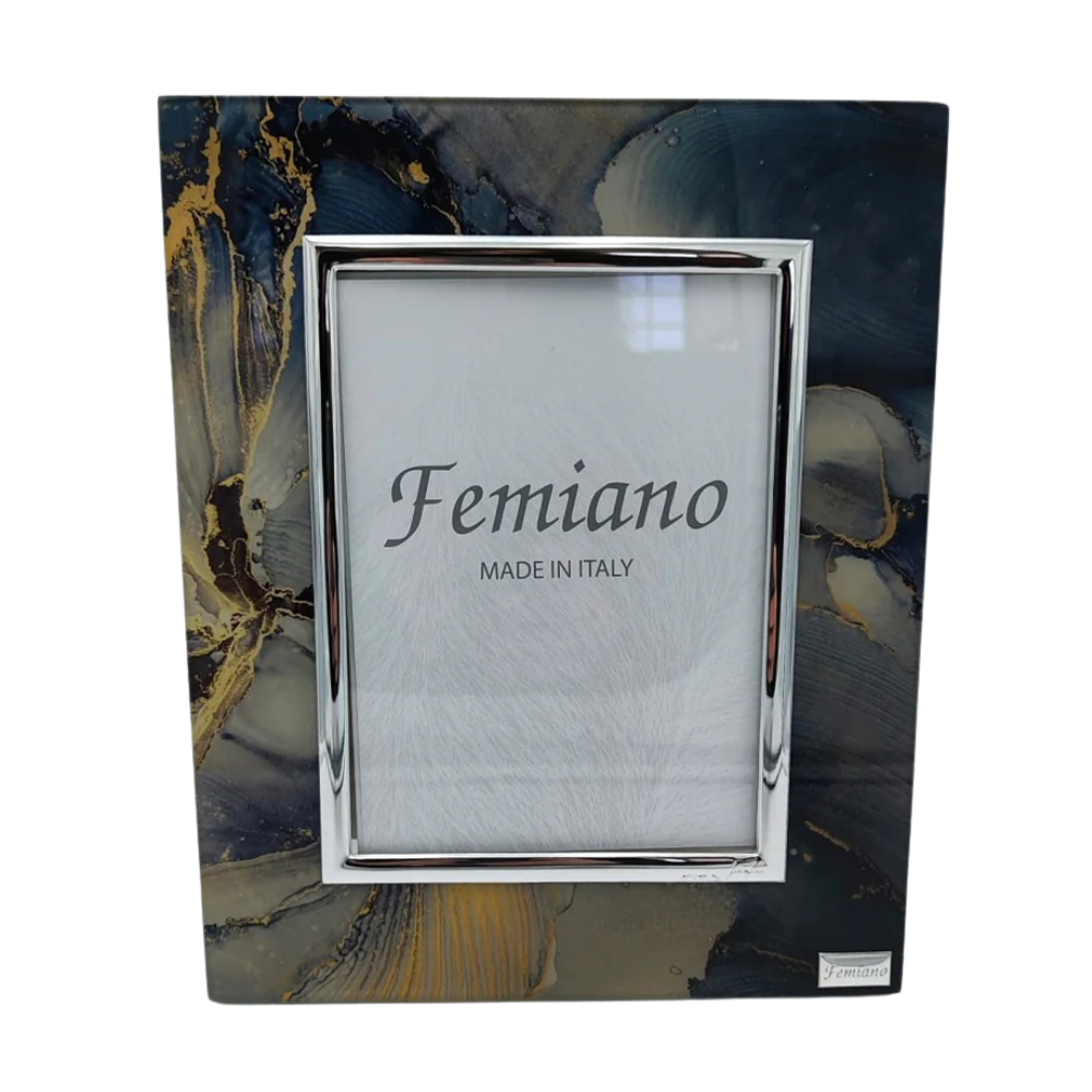 Femiano - Cornice portafoto blu ed oro collezione Ocean