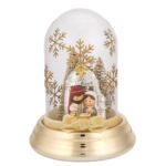 Bagutta – Cupola natalizia con finiture oro H13 cm