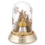 Bagutta – Cupola natalizia con angelo e stella Oro H13 cm