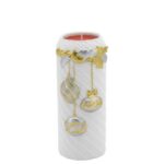 Bagutta – Cilindro natalizio decorativo con tea light H14 cm