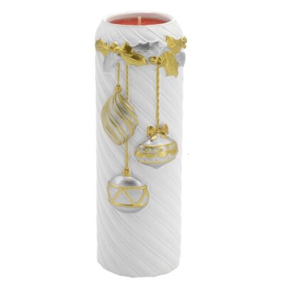 Bagutta – Cilindro natalizio decorativo con tea light H17 cm