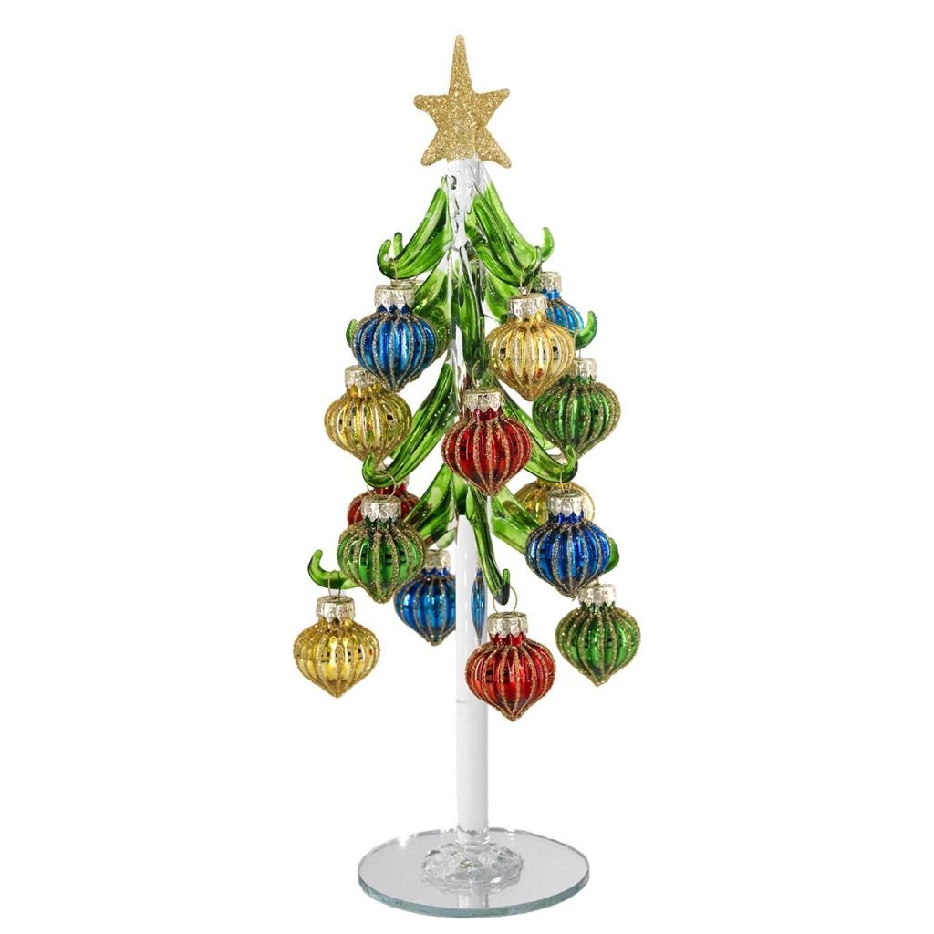 N-8713-05-1-1024x1024 Bagutta - Alberello natalizio verde con sfere decorative H26 cm - immagine 1
