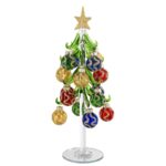 Bagutta - Alberello natalizio verde con sfere decorative H26 cm